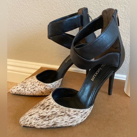 Last Chance: Cross Ankle Strap High Heels Size 7 - Picture 4 of 8